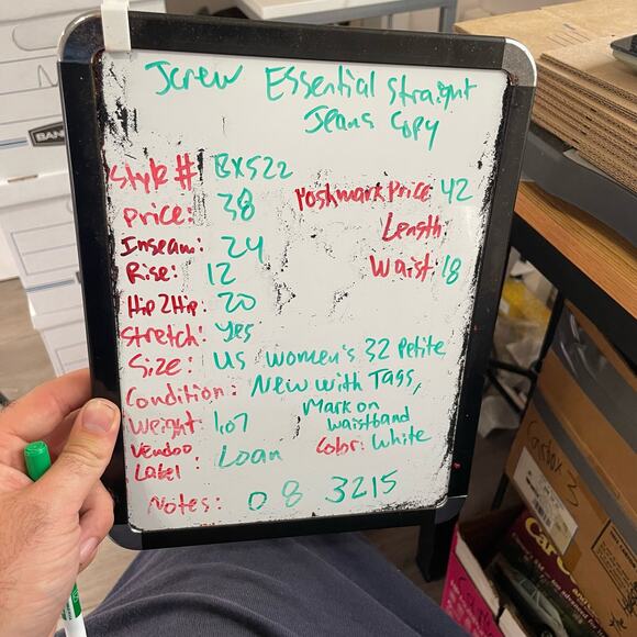 J Crew Essential Straight All Day Stretch Petite Jeans US Women's 32P New - Picture 7 of 7